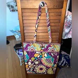 Purple Paisley Vera Bradley Tote Bag